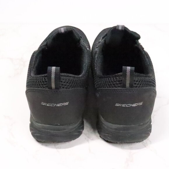 Skechers Women's 8.5 Gratis Black Air-Cooled Memory Foam Slip-On Sneakers Shoes - Picture 7 of 9